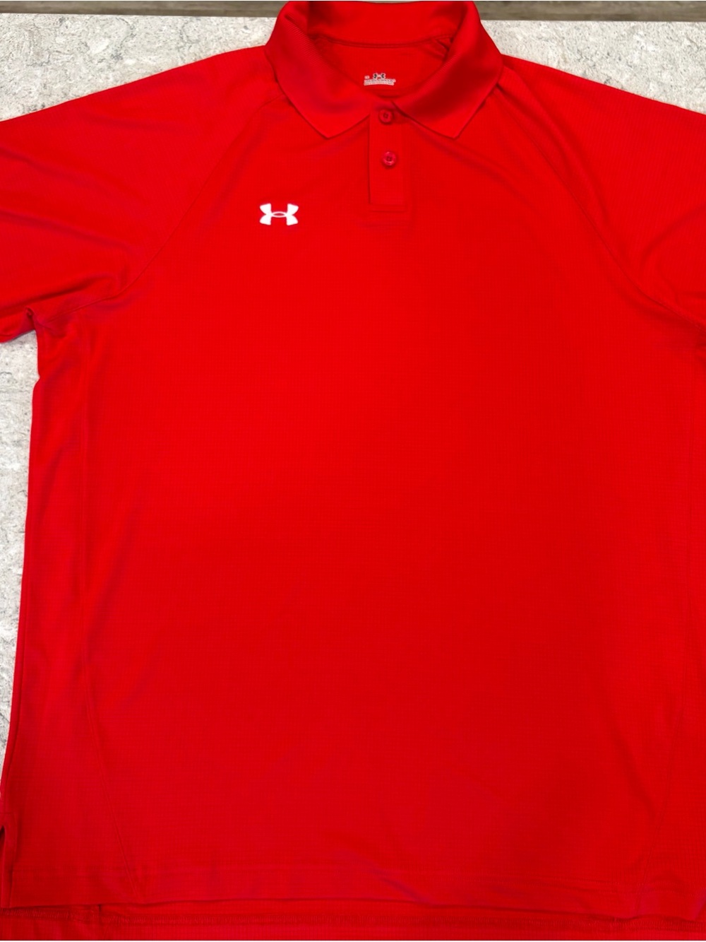 Under Armour Men’s Red Performance Polo-Large
